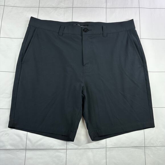 Travis Mathew Tech Chino Shorts Mens 36 Black Golf Casual Active Solid Neutral - Picture 1 of 11